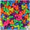 BeadTin Neon Bright Mix 11mm TriBead Plastic Craft Beads (500pcs)